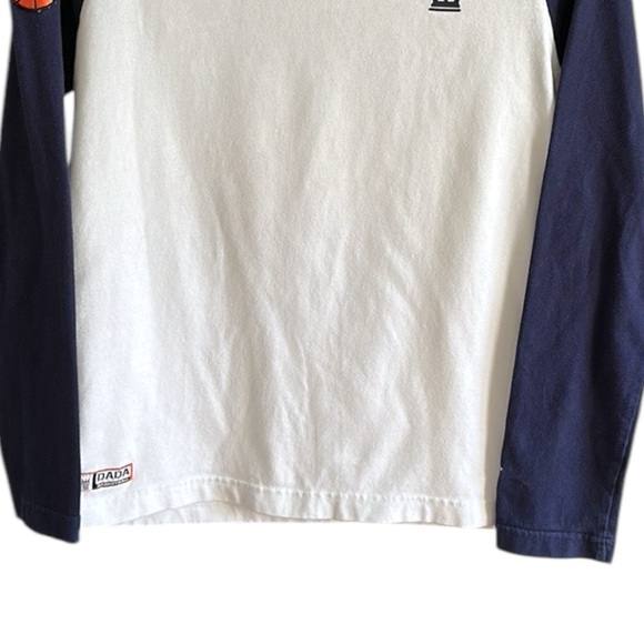 DADA SUPREME Basketball T-Shirt Raglan Long Sleeve Ring Neck Spell Out Medium - Picture 4 of 16